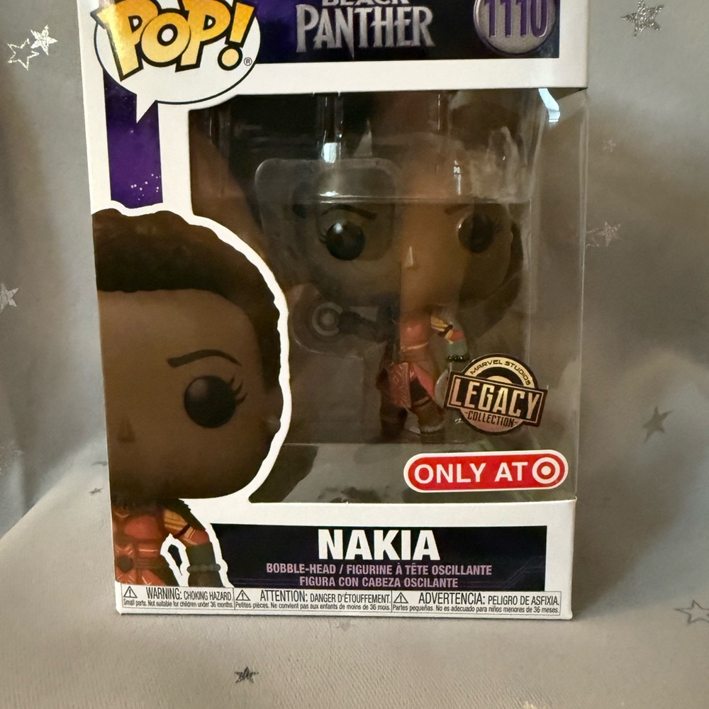Funko Pop Black Panther Nakia Figure - Red and Black
